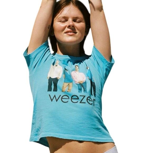 DAYDREAMER Weezer Blue Album Vintage Tee Size M New w/o Tag MSRP $88 - Picture 8 of 12